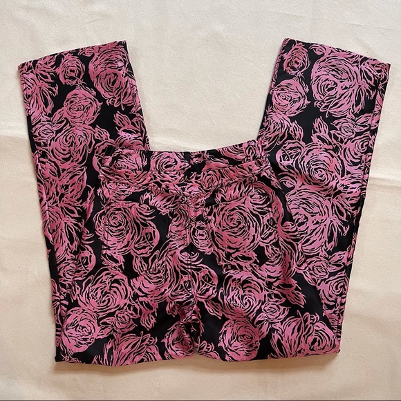 pink floral pants - Picture 2 of 4